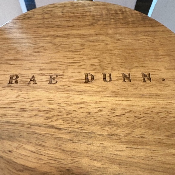 Rae Dunn Reindeer Snacks Cellar with Wooden Lid - Picture 2 of 3